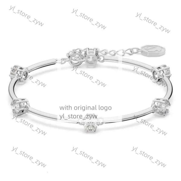 Bracciale Swarovskis Bracciale Gioielli di qualità originale Bracciale semplice per donne per donne che usano bracciale di cristallo elementi per il temperamento delle donne AA56