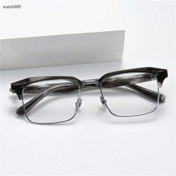Optische Brillen für Männer Frauen Retro Designer M122 Mode reine Titan-Golfgläser Rahmen europäischer und amerikanischer Square-Style-Anti-Blau-Lichtlinsenplatte mit