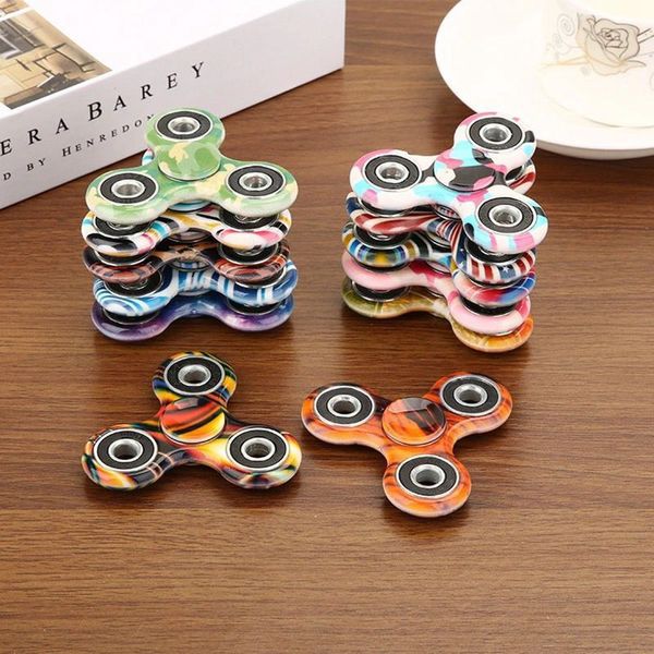 Spinner a mano colorato Edc Fidget Spinner Rainbow Spiner Anti-Anxiety Toy per focus allevia lo stress ADHD Finger Spinner Toys 079