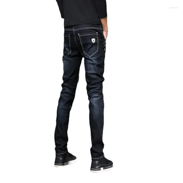 Pantaloni da uomo 2024 Inghilterra in stile matita adatto jeans pantaloni slim casual slim