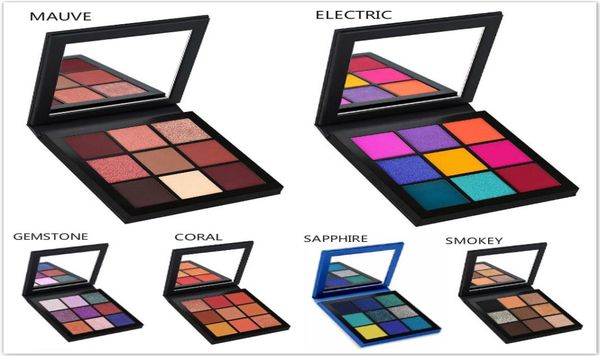 9 Paleta de cor beleza de maquiagem envidraçada Paleta de maquiagem maquiagem maquiagem maquiagem de maquiagem de maquiagem Paleta Smokey Shimmer Gemstone Shadow MAQ6963463