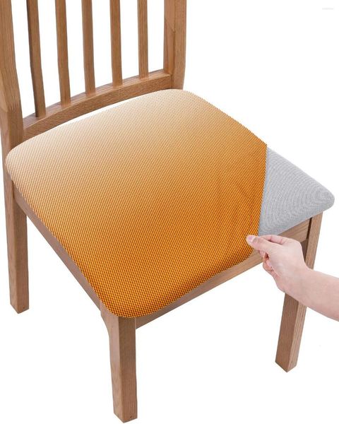 Chaves de cadeira gradiente onda de onda de laranja colorreat almofada de almofada de alongamento capa de capa de capa para casa para casa El Banquet Sala