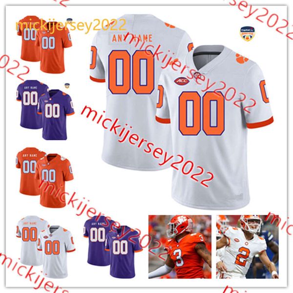 Adam Randall Nate Wiggins Sheridan Jones Clemson Football Jersey Justin Mascoll Marcus Tate Collin Sadler Mitchell Mayes Troy Stellato Clemson Tigers Maglie