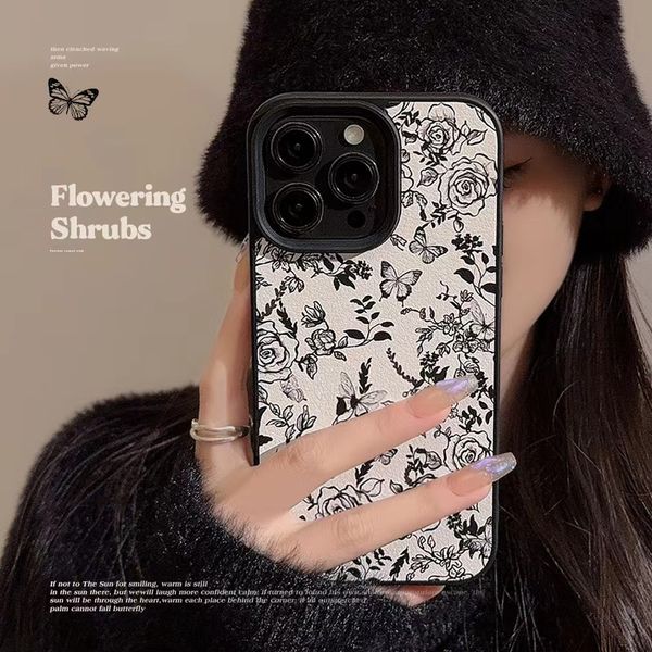 2024 NOVO FRETE GRATUITO DO ESTILO DO CASO DE GUDA BLOSSOM BLOSSOM CASE Adequado para iPhone 15/13/13/12