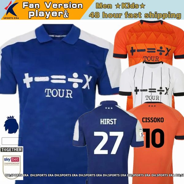 23 24 Ipswich Town Soccer Trikots Ladapo -Kabelbaum Verbrennungen 2023 2024 Broadhead Hirst Jackson Taylor Home Away 3. Football Hemd Adult Men Kids Kit Uniform