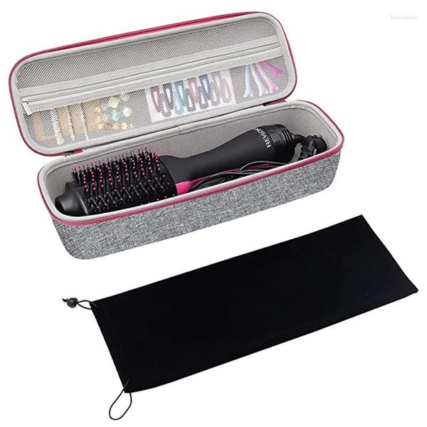 Bolsas de armazenamento EVA portátil portátil Pouca Proteção para Revlon Secador de cabelo de uma etapa e Bolsa de escova de ar volumizador
