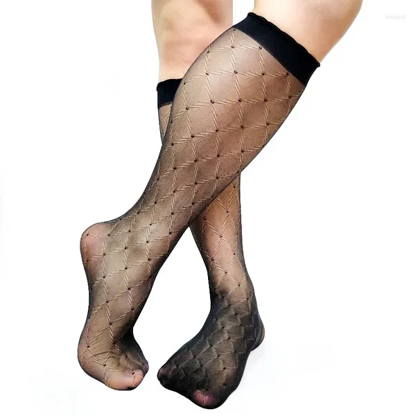 Herrensocken Herren Nylon Seide für Lederschuhe Ultra dünn schiere weiche siehe sexy fetisch kollektion Mann Stoking Schlauch