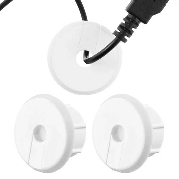 Hooks 3pcs Ethernet kablosu için duvar burcunu burçlar ile 0,7 cm yeniden kullanılabilir delik beslemesi