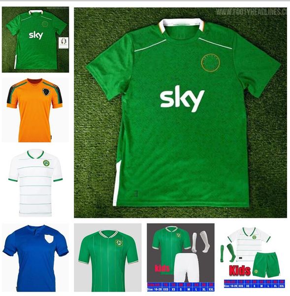 2024 2025 Irlanda Home Soccer Jerseys Home Away Kit Doherty Duffy Away Equipe Nacional Euro Egan Brady Keane McCabe Camisa de Futebol