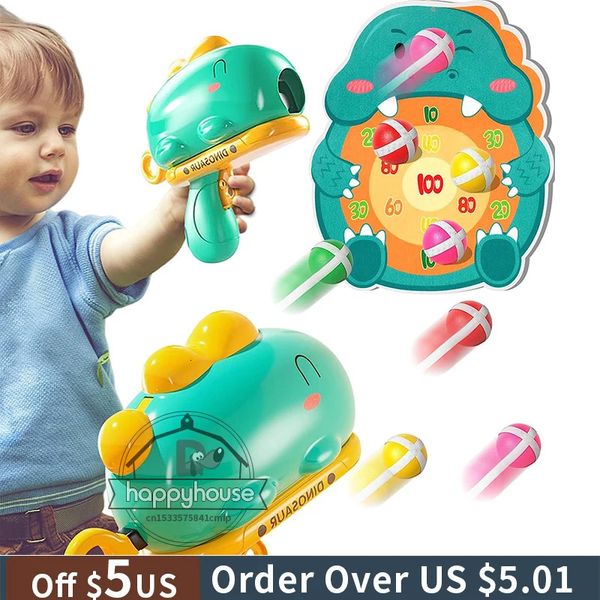 Dinosaur Shooting Toys for Boys Girls Kids Target Shooting Game ao ar livre Jogos de tiro ao ar livre Crianças atirando brinquedos Idade 3 4 5 6 8 anos 240509