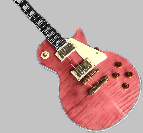 Loja personalizada, feita na China, guitarras elétricas de alta qualidade personalizadas, brandboard de pau -rosa, hardware de ouro, frete grátis