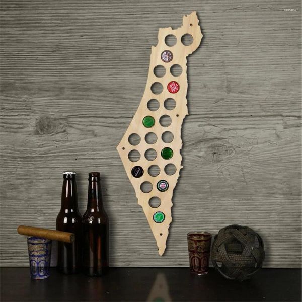 Party -Dekoration Israel Bierkap Map Flasche einzigartige Designkunstgeschenk für Liebhaber