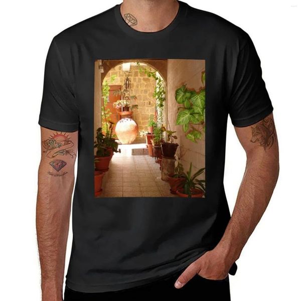 Magliette da uomo vaso classico o t-shirt greco Urn-sudore dei pesi massimi per il sudore dei neri grandi e alti per gli uomini