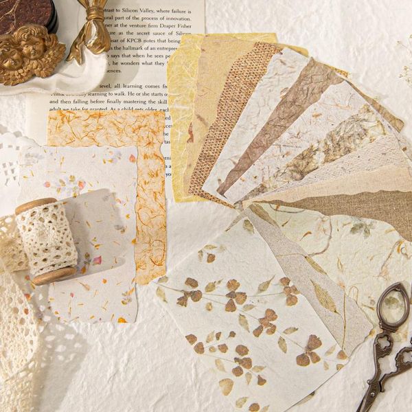 Journamm 28pcs/Pack Vintage Special Paper DIY Scrapbooking Collage Materialdekor Junk Journal Ästhetik Briefpapier