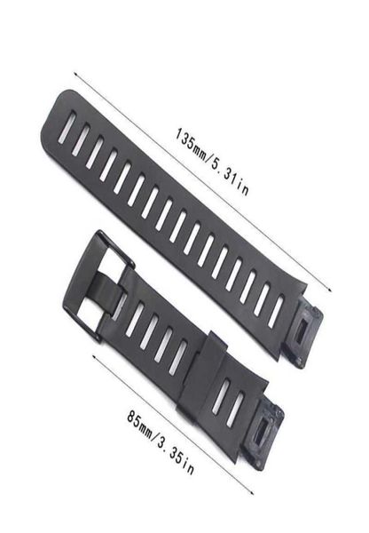 1SET Soft Rubber Rubber Watch Band Metal Buckle Besst для запястья для Suunto Xlander Smart Watch Комплект аксессуаров H09152949183