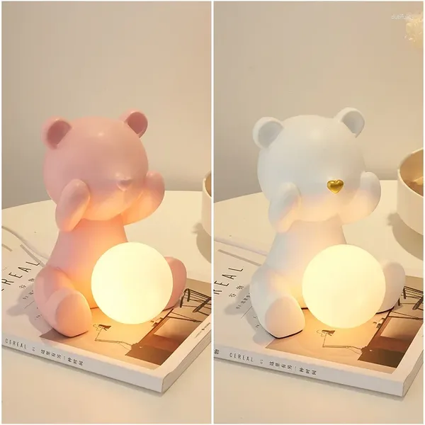 Luminárias de chão lumbo de mesa de mesa de menina de cama de cama de cama romântica Luz criativa de alto senso de decoração lanterna