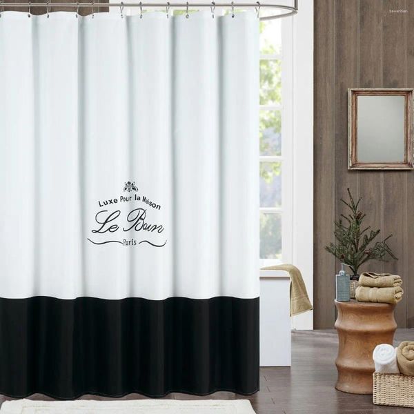 Duschvorhänge Le Bain Vorhang Schimmel resistent Polyester Stoffdruck für Badezimmer zeitgenössischer dekorativer wasserdicht