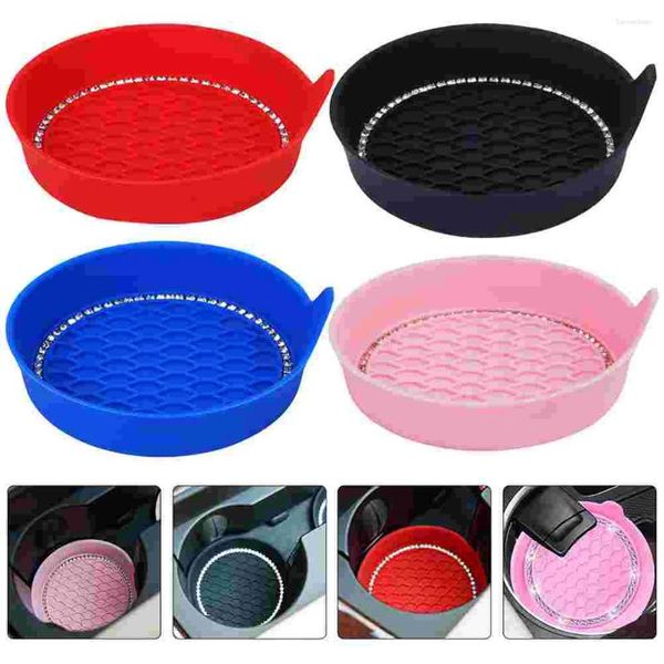 Travesseiro 4 pcs carros de silicone Acessórios Mulheres portadores de copos estéticos bebem as almofadas para meninas para meninas plug-in