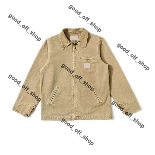 Giacca Cahartt originale Coppia da carico classico cappotto con cappuccio con cappuccio uomo sportivo abbigliamento per abbigliamento da esterno con cerniera manuale di motociclisti lettera di moda lettera carhartte giacca 692