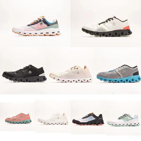 Cloud Shoes on X Running Men Black White Womenne Rust Rust Designer Sneaker Swiss Engineering Cloudtec da uomo traspirante da uomo Allenatori sportivi da donna