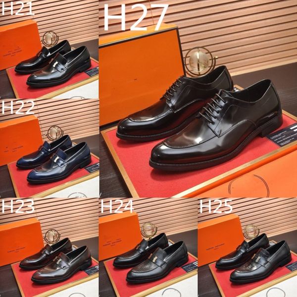 40Model luxuriöser italienischer Marke Red Herren Crocodile Schuhe Klassische luxuriöse formelle Designer -Kleidungsschuhe Männer Oxford Lederschuhe fashionspunkte Hochzeitsschuhe