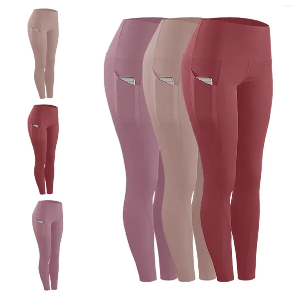 Pantaloni da donna femminile yoga sportst sports abbigliamento fitness abbigliamento abito leggings ad allenamento in vita alta