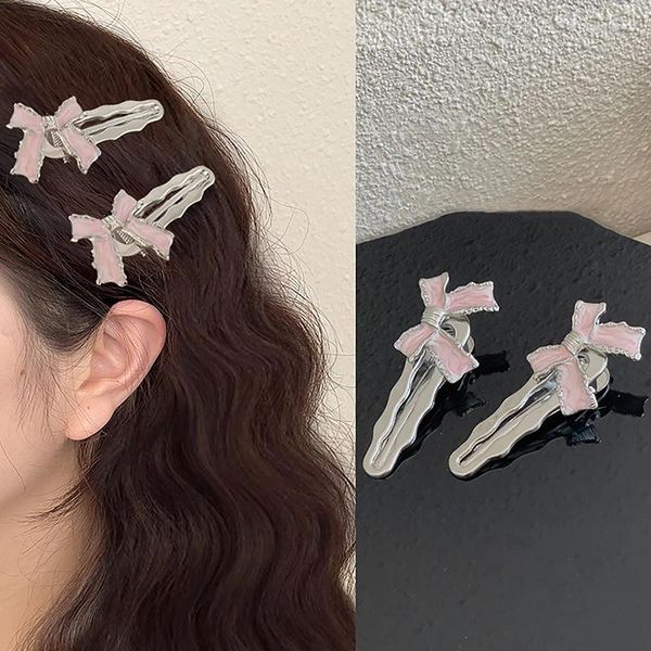 Acessórios para o cabelo clipes de moda coreanos clipes de pato clipe de metal lateral bangs barrettes meninas de cabeça para mulheres