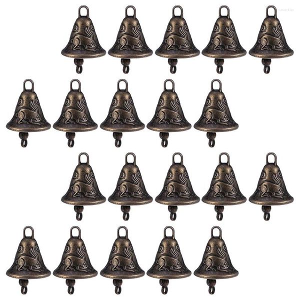 Figurine decorative da 20 pezzi Piccole campane di cavallo gioielleria rustica campana artigianale in lega di zinco