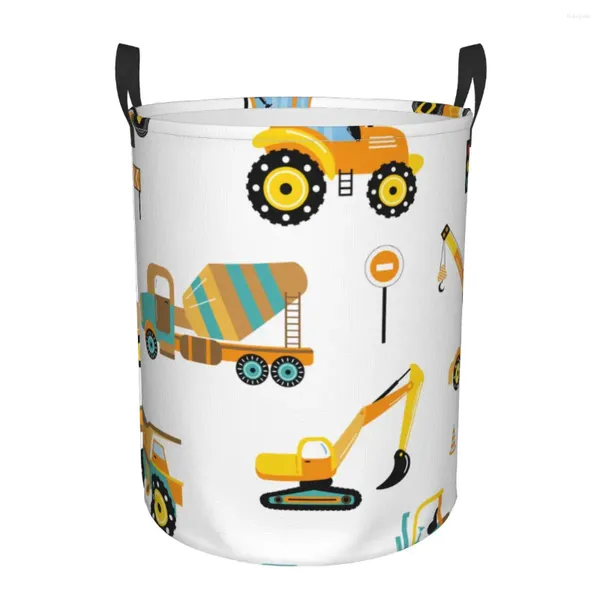 Bolsas de lavanderia Tractores de construção de armazenamento à prova d'água Caspa doméstica Dirty cesto de recortes de roupas de cesto de cesta