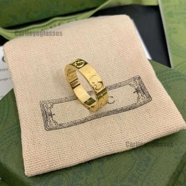 Полосы колец роскоши ногтевые кольцо мужское кольцо кольца любовь дизайнерские модные титановые стальные картины