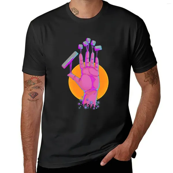 Мужские половые геймер ручной компьютер футболка для игры с пота