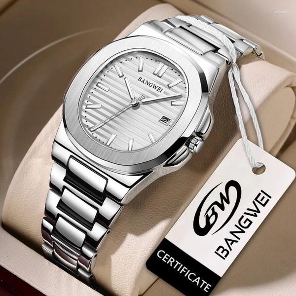 Armbanduhr Lige Mode Luxus Quartz Mann Watch Top Brand Business Washington Edelosen -Banduhren für Männer Date Casual Sportsuhr