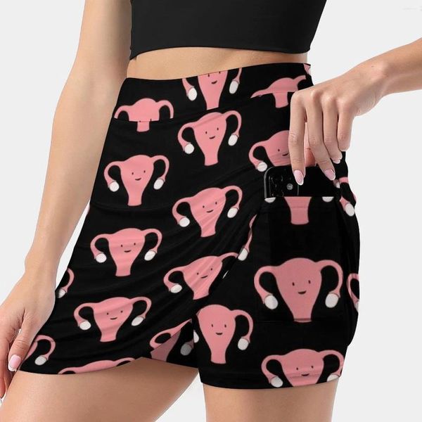 Siyah Kore moda etekte desenli mutlu uterus etekler kadınlar için açık yazlı pantolon