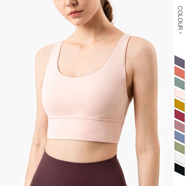 Butterluxe Push Up Sport Bra Frauen u Back Yoga BH Scoop Hals gepolstert Workout Crop Top mit eingebautem BH Vollverzögert Schockdicht laufende Criss Cross Rücken