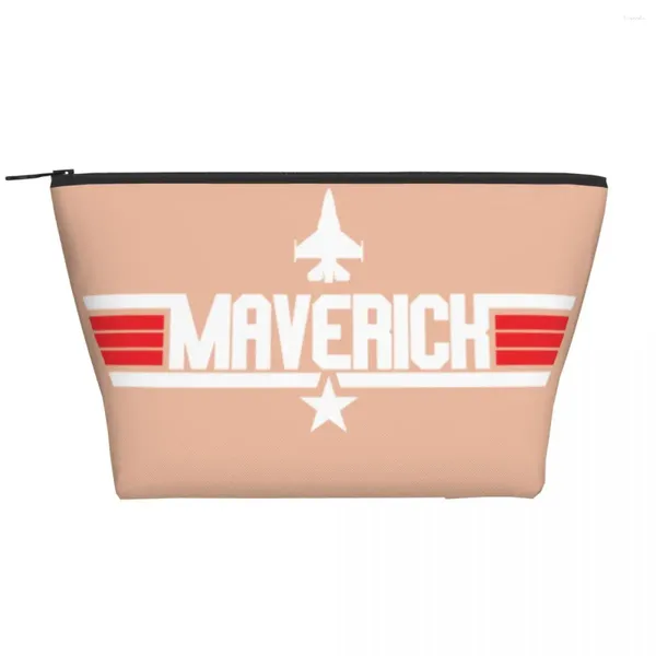 Косметические сумки на заказ Top Gun Maverick Sack Bag Women Women Film Makeup Organizer Lady Beauty Storage Dopp комплект