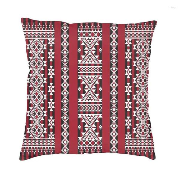 Almoço Kabyle Carpet Geométrico Arte Capa 50x50 cm Amazigh Berber Ornament Velvet Luxury Throw Case Decoração Salão