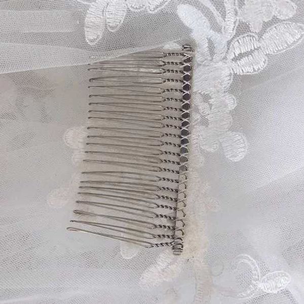 Свадебные украшения для волос мода дешевые свадебные вуали с кружевными кружевами