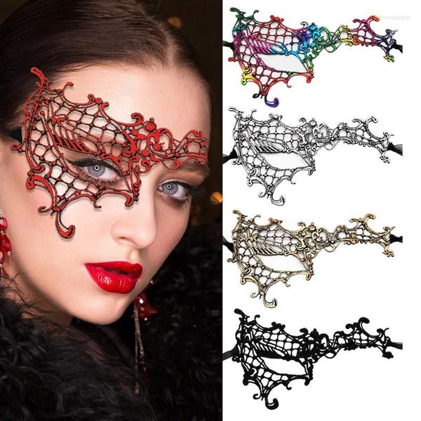 Forniture per feste di Halloween Carneval Makeup Ball Mask Sexy Lace One Eyed Half Face Mostra maschere natalizie