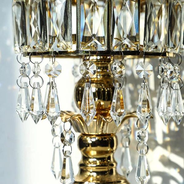 Dekorative Figuren Hd Clear Kronleuchter Icicle Crystal Prismen Octogan Glasperle für Lampendekorationspaket von 5 (38 mmmsilver -Kreisclips)