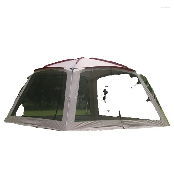 Zelte und Unterkünfte 5-8 Personen Ulterlarge 365 210 cm Einschicht großer Pavillon Sun Shelter Markiser Party Zelt Camping-Familie