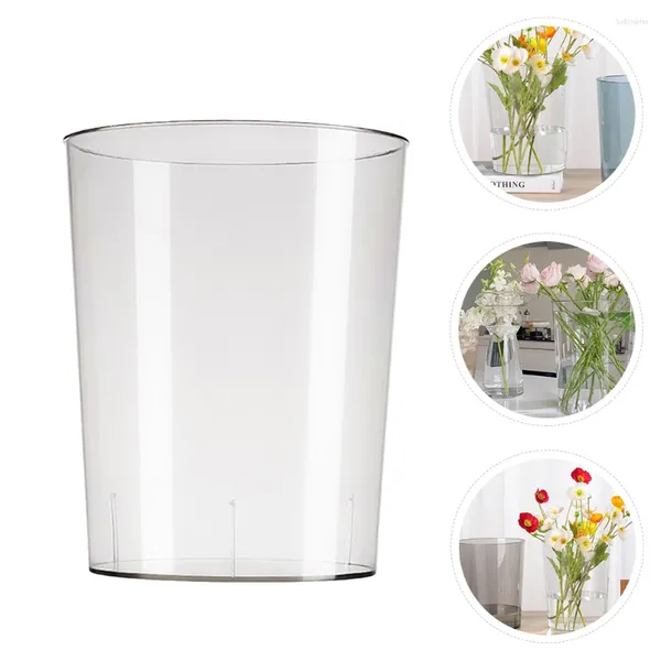 Vasen klarer Vase Waking Blumeneimer Behälter Transparent Eis Acryllager Fass Shop
