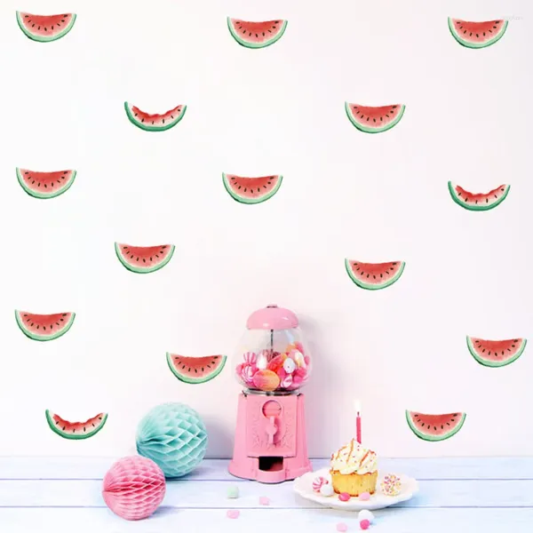 Adesivi a parete Nordic Ins Watermelon tagliato Melone rosso per festa di compleanno della decorazione per bambini europei e americani Partite partypa010