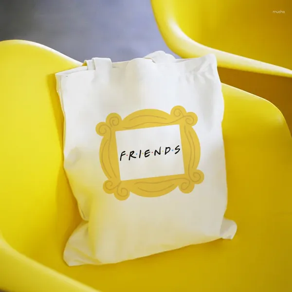 SASSE SHOPINGS Simple Friend Letter TV Spalla Canvas Harajuku Borse di moda Women Borse Women Borse Ulzzang Chic Messenger