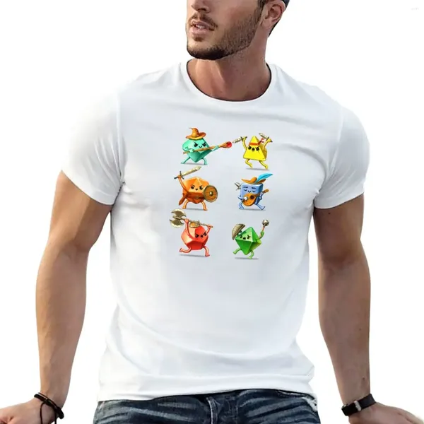 Herren Tanktops RPG Dice Party Full Set T-Shirt T-Shirt Summer Top Mens Graphic T-Shirts groß und groß