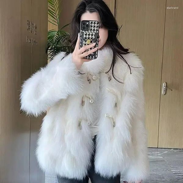 Kadın Ceketleri Yapay Kürk Matar Kış İmitasyon Çim Moda Entegre Mink