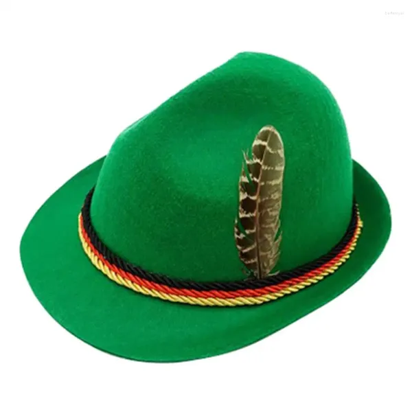 BERETS Holiday Bavareur Fedora Hat Costume Cosplay for Men Grass