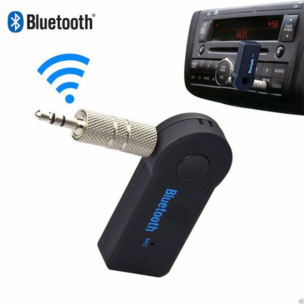 Universal Bluetooth Car Kit Receptor Automático A2DP Adaptador de Música de Audio Handsfree com Mic para telefone PSP fones de ouvido tablet ZZ