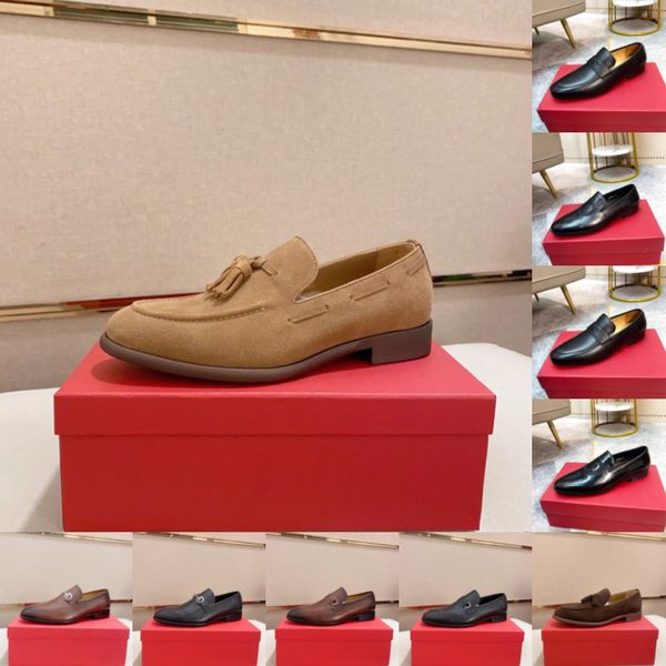 40Model hochwertige handgefertigte Oxford Designer-Kleiderschuhe Männer echte Kuhlederanzug Schuhe Schuhe Hochzeit formelle italienische Schuhe Heiße Größe 38-45