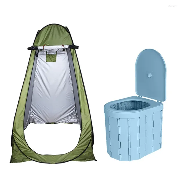 Tendas e abrigos banheiros portáteis para acampar dobramento conveniente montado no carro com tenda viagens adultas com potty odor não deslizamento não deslizamento