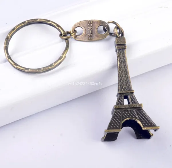 Favor de partido 1000pcs Eiffel Tower Keychains para chaves lembranças Paris Tour Keychain Chain Chain Decoration Favors Holder